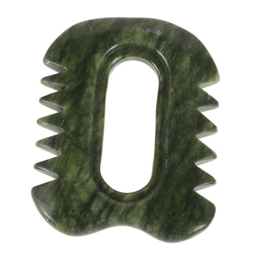 WOONEKY Full Body Massage Comb Natural Stone Scalp Massager Comb for Hair Hair Scalp Care