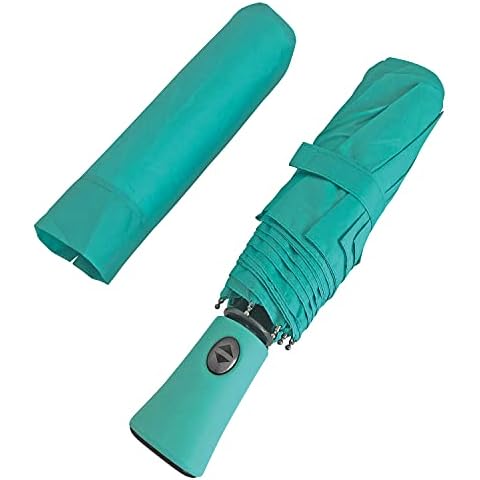 Paraguas Plegable Mujer Antiviento Verde Tiffany Cover