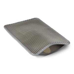 Amazon Basics – Katzenstreu-Matte, doppellagig, Grau, 61cm x 38cm