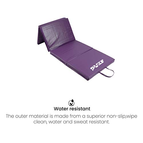 Image of STAG Multi-Purpose Foldable Fitness MAT 180 CM X 60 CM X 30 MM | Use as Tumbling mat, Gymnastics mat, Crash pad | Thick Foam | for Both Men and Women