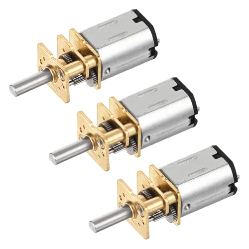 Image of DMiotech 3pcs 6V 1000RPM Rated Torque 0.4 Output Shaft Length 10mm Micro DC Speed Reduction Motor Mini Metal Gearbox Motor for RC Car Robot Model DIY RC Toys Engine