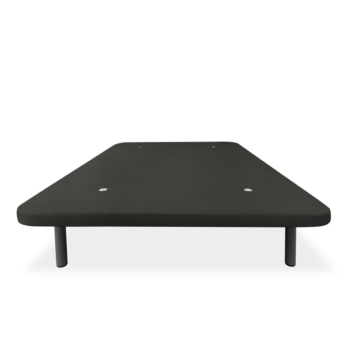 Somnia Descanso - Base Tapizada 3D Reforzada, Gran Estabilidad con 5 Barras Transversales con Válvulas de ventilación y 6 Patas metálicas roscadas de 25cm, 135x190, Gris Oscuro