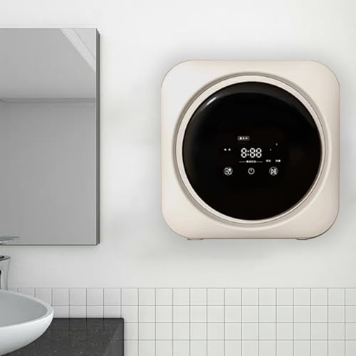 ELIKBH Mini Lavadora Automática 3.5L para Ropa Interior y Calcetines, Lavadora Eléctrica Portátil Compacta con Secadora