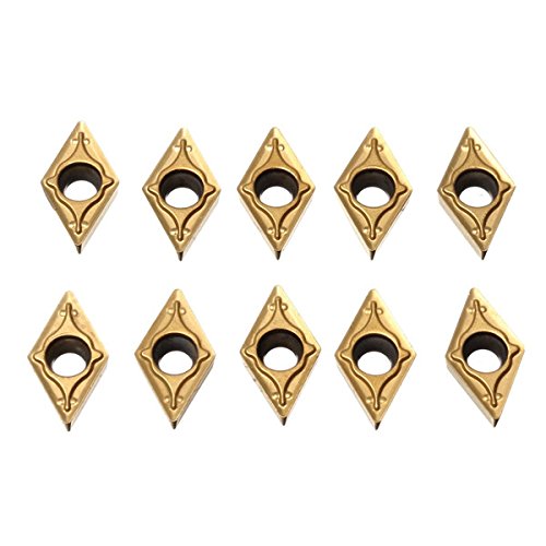 10pcs DCMT070204 YBC251 Hartmetall-Einsatz für SDNCN1010H07 / SDNCN1212H07 Drehen Werkzeughalter