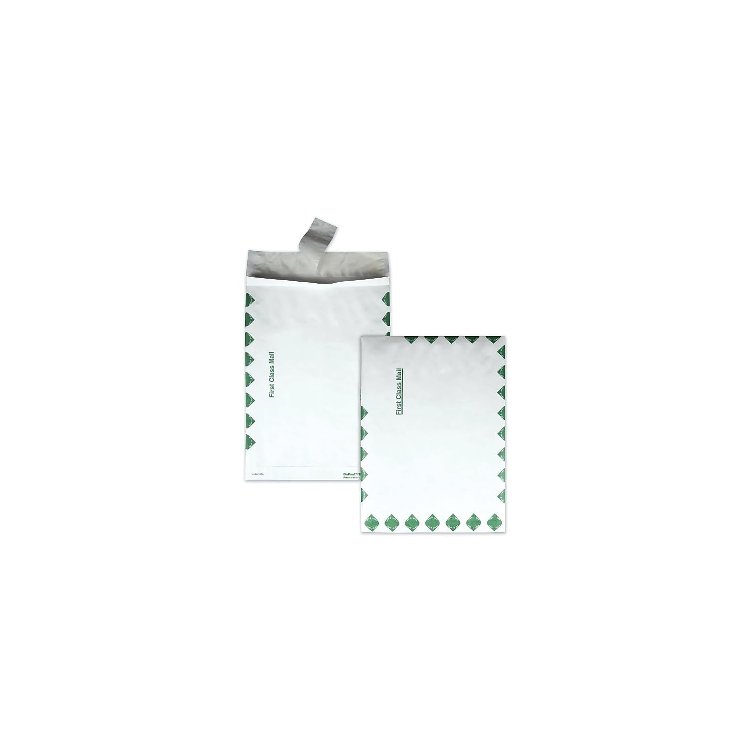 Survivor R4210 Tyvek Expansion Mailer, First Class, 10 x 13 x 1 1/2, White, 18lb (Case of 100)