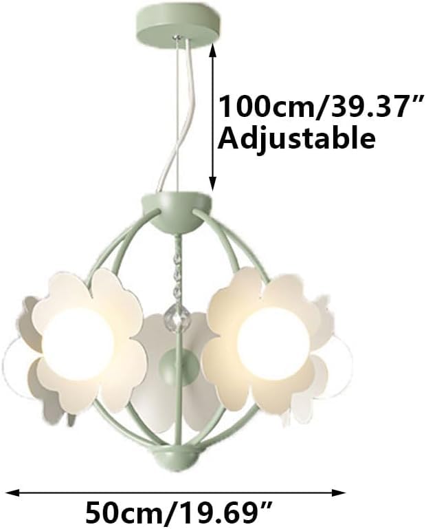 Lustre LED simple à fleurs 3000-6000K avec variateur d'intensité - 7