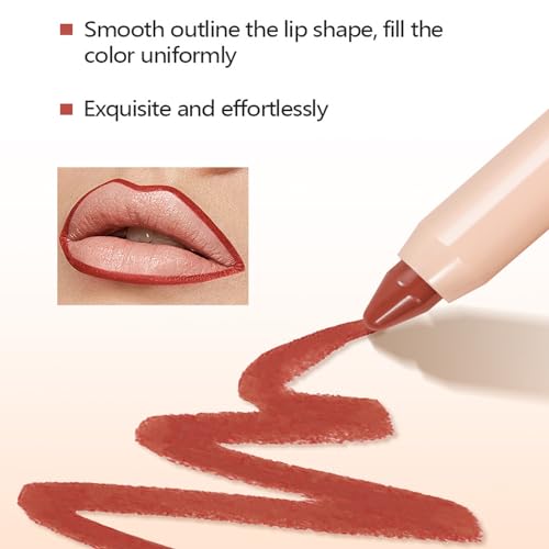 Brown Lipstick, Ultra Matte Lipstick Crayon, Waterproof Long Lasting Lipstick, High Pigmented Non-Stick Cup Lipsticks For Women, Lipstick Lipliner Make Up Gift 1PC (#04 Brown Sugar) - Image 3