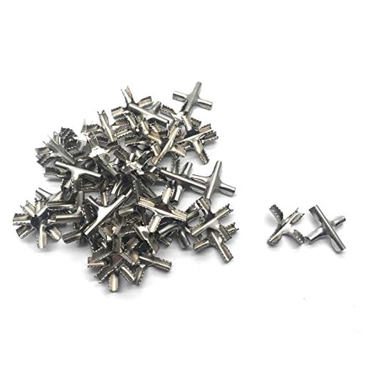 NGe 2mm Steel Wire Cross Buckle, Wire Rope Cross Buckle, 50PCS, Stainless Steel