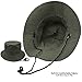 woogwin Waterproof Bucket Rain Hat with Chin Strap Quick Dry Packable Boonie Sun Hat Safari Hat UV Protection(Green)