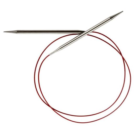 ChiaoGoo Red Lace Circular 40 inch (102cm) Stainless Steel Knitting Needle Size US 7 (4.5mm) 7040-7