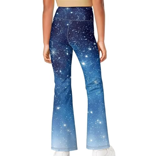 Image of Girls Flare Leggings Cute Bell Bottoms for Teen Girls Wide Leg Sweatpants for 5-14 T