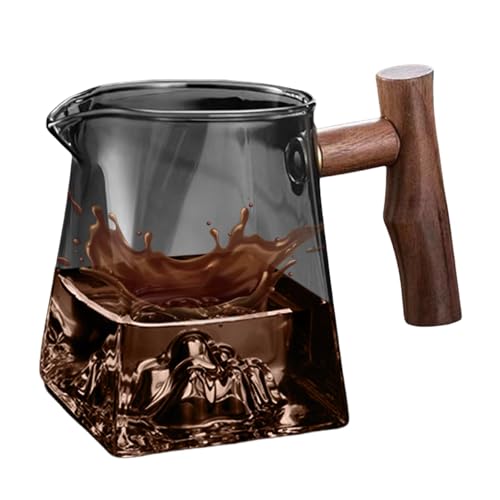 Cafetera De Vidrio - 330 Ml Verter En El Vaso De Café Con Mango | Reemplazo De La Cafetera Aislada Al Calor Para El Hogar, Viajes, Camping, Cafetera Portátil Para El Hogar