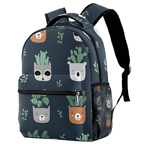 Mochila para portátil cactus impermeable y bolsa de viaje urbana para hombre y mujer