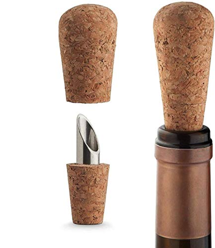 Final Touch Cork Wine Pourers Wine Bottle Stopper and Pourer Liège Bouchons et becs verseurs pour vin Bouteille de vin Bouchon et Pourer FTA7500 Cover