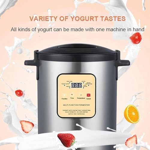 Electric Yogurt Fermenter, 12L Automatic Commercial Fermentation Machine, Yogurt Maker, Time and Temperature Control, for Garlic, Natto, Pickle, Sweet Rice Wine