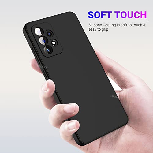 LIRAMARK Silicone Soft Back Cover Case for Samsung Galaxy A52 / Galaxy A52s 5G (Black) 6 41qGYGLiPfL