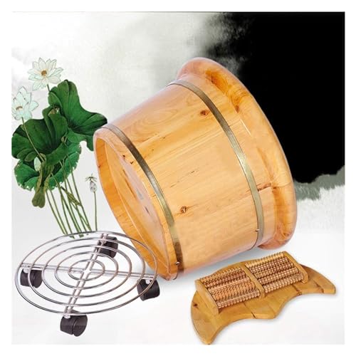 Tina de Madera Maciza para Pies con Masaje y Tapa miniatura 5