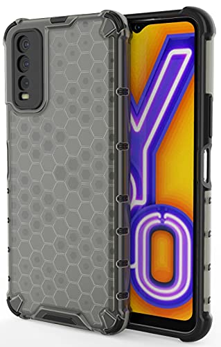 Image of Glasgow Back Case Cover Designed for Vivo Y20i - Black