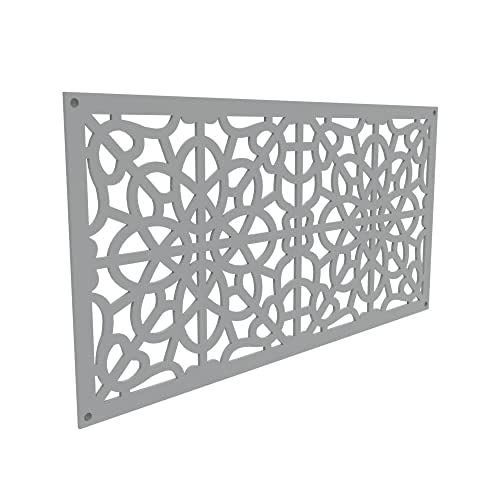 Barrette Outdoor Living 73050381 Fretwork Decorative Screen Panel, Gray