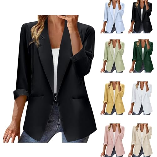 Suit Jackets for Women Business Casual Comfortable Blazers Office Work Coats Cardigan Suits Lightweight S-XXXL