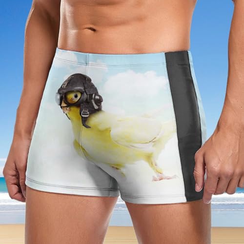 Boxer de bain chat guitariste au motif imprimé haute définition résistant au chlore