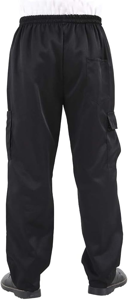 Men's Elastic Baggy Chef's Pants Floral Restaurant Work Pant and Cook Pant Uniform: Clothing, Shoes & Jewelry