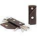 Pack & Smooch Porte clés Keysmart Organisateur Cuir tanné végétal Kingsley L pour jusqu'à 10 clés Brun foncé Made in Germany