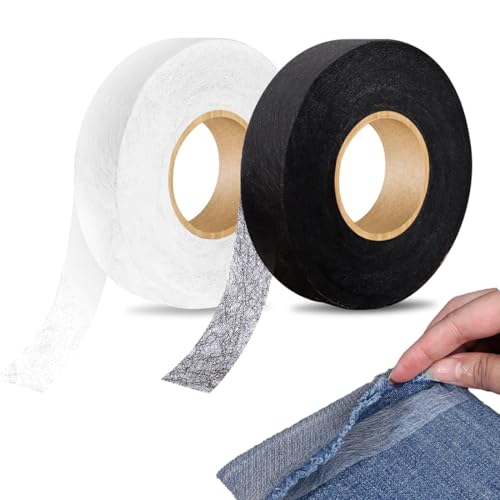 GXGM 1 Piezas Cinta termoadhesiva para dobladillos, Cinta Termoadhesiva Ropa, Cin-ta de Dobladillo Planchado, Tira de Dobladillo Adhesiva para Reparar Cortinas