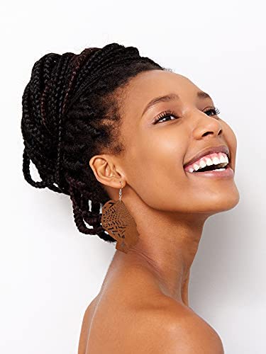 12 Pairs African Wooden Drop Earrings Bohemian Pendant Dangle Earrings Lightweight Ethnic Style Wood Earrings For Women (Stylish Style) #TOP5