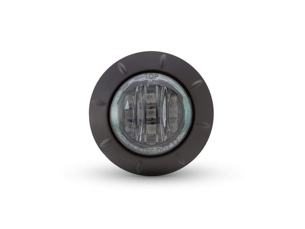 Moto Arrêter/Feu Arrière - Encastré LED - 2" 50mm - Fumé Lentille pour Cafe Racers