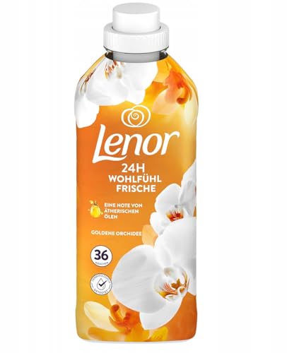 Lenor Suavizante de orquídeas doradas, 12 unidades, 36 lavados, 756 ml