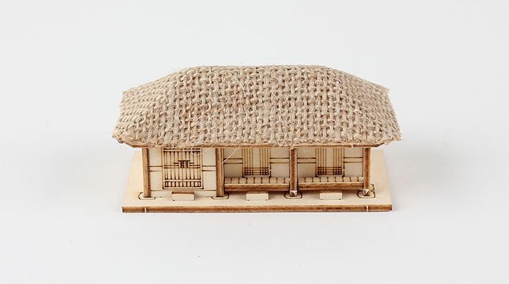 Amazon | Youngmodeler Hobby 木製モデルキット ミニ 1/150 茅葺き屋根