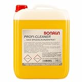 Bonalin Profi Cleaner Spezialkonzentrat 10 Liter – Hochwirksamer Universalreiniger für Caravan, Wohnmobil, Boot und Gewerbe, entfernt Regenstreifen, Fett, Teer und hartnäckige Verschmutzungen