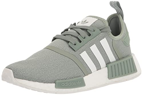 Adidas Originals Zapatillas de correr unisex para niños NMD_r1, Light Silver Green White Light Silver Green, 37 1/3 EU