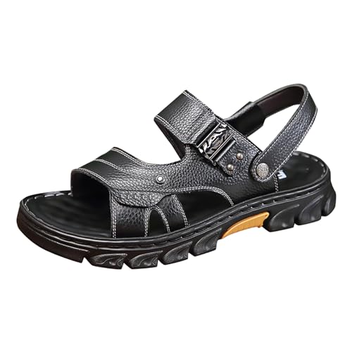 Sandalias de ajuste ancho para hombre, sandalias para caminar, antideslizantes, sandalias de playa, puntera abierta, zapatos de verano, sandalias de senderismo resistentes, transpirables, zapatos para