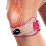 Dr. Arthritis（ドクターアースライティス）膝 サポーター 【医者が開発】 医療用 膝蓋骨 オスグッド ひざ 固定 バンド 通気性 ヒザ ストラップ プロテクター 調節可能 スポーツ 日常 女性 男性 男女兼用 左右兼用 （ピンク・1個）