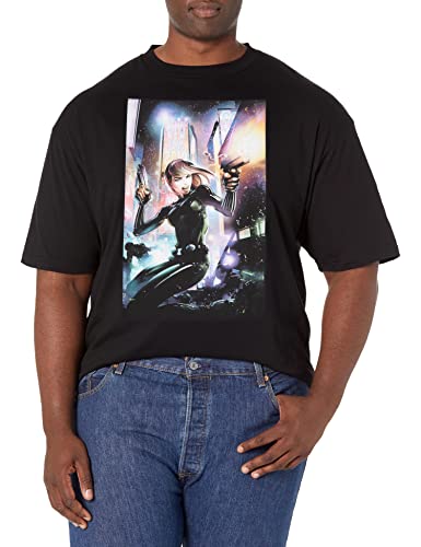 T-shirt Marvel Black Widow Jan19 vêtement de collection geek noir pour homme