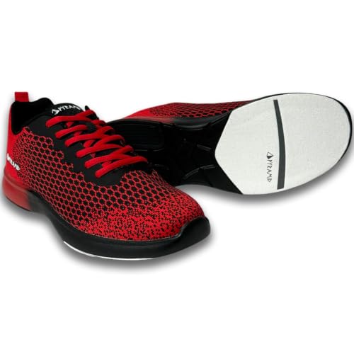 Image of Pyramid Men's Path Lite Seamless Mesh Bowling Shoes - Lightweight Seamless Design, Athletic Fit, Breathable Knit Upper, Universal Slide Soles