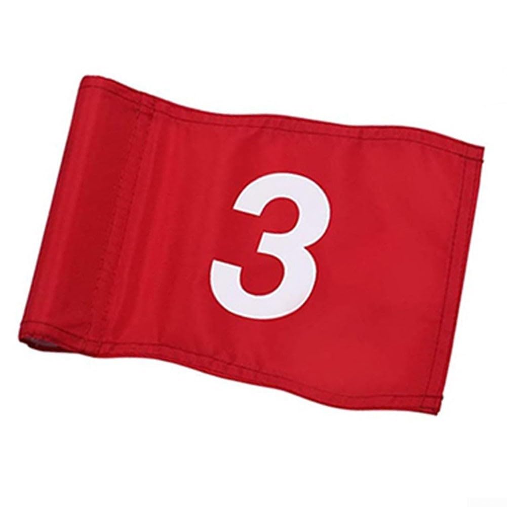 4 bandiere da golf con pali, bandiere verdi impermeabili per allenamento al chiuso e all'aperto, accessori verdi per cortile