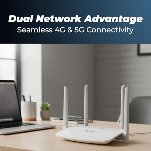 Image of Trueview 4G LTE WiFi 6 Wireless Router with SIM Slot | Cat4 150Mbps | External Antenna | RJ45 LAN Port | Plug & Play SIM Router for Home, Office, CCTV | Secure IPv4 /IPv6 Broadband