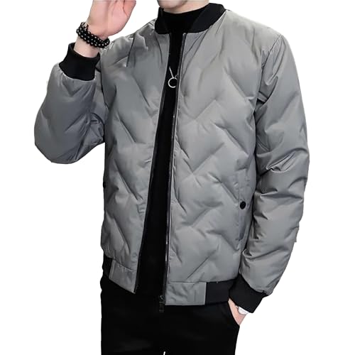 Doudoune veste militaire homme coupe-vent d'hiver avec fermeture full zip robuste