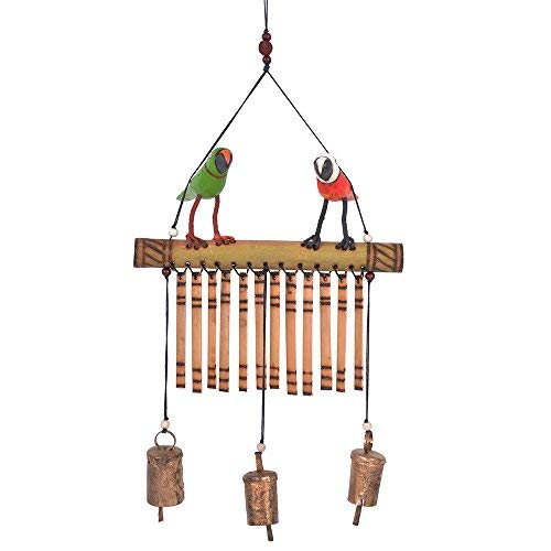 CURIOFACT Hanging Birds Decor - Handmade Decorative Door Hanging Bamboo Wall Decor