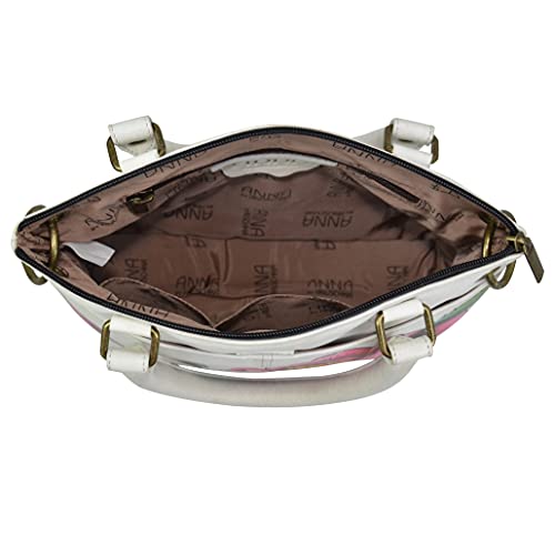 Image of Anna by Anuschka Women's Original Genuine Leather Hand-Painted Small Satchel - Leather Handbag for Women | Original