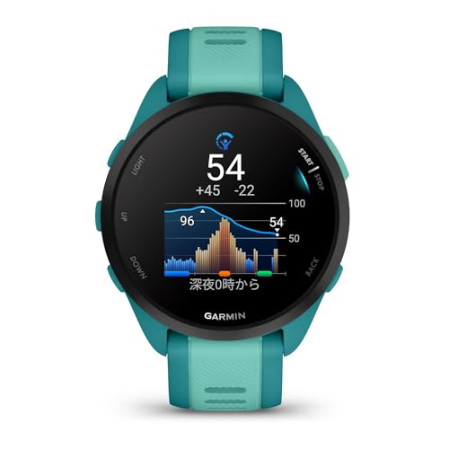 undefined ガーミン(GARMIN) Forerunner 165 ランニングウォッチ【ロングバッテリー/超軽量/高精度GPS/色鮮やかなAMOLEDタッチディスプレイ/アプリと連携してデータ管理/睡眠スコア・Body Battery計測/Music保存機能 有・無/Android/iOS対応/Suica機能搭載/防水/日本正規品】 の商品画像 1