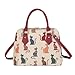 Produktbild Signare Tapisserie Handtaschen Damen, Umhängetasche Damen Schultertasche Damen und Umhängetaschen Damen mit Katzen- und Schafdesigns (Freche Katze)