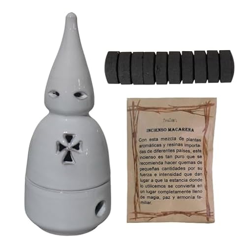 Incensario Nazareno Semana Santa + Incienso Virgen Macarena + Carbón (Nazareno Blanco) | Ya disponible en tu tienda friki favorita! En mundofriki.es!