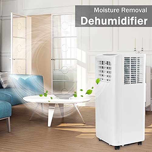 Global Air Portable Air Conditioner 10,000 Btu, Powerful Home Ac Unit With Built-In Dehumidifier & Fan Mode, Quiet Operation, Includes Remote Control & Window Mount Kit, For Rooms Up To 300 Sq.ft #TOP3
