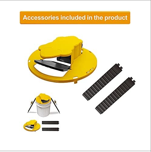 Mouse Trap-Bucket Mouse Traps - Flip N Slide Bucket Lid Mouse Rat Trap | |Trap Door Style| |Multi Catch |Auto Reset| |Indoor Outdoor|5 Gallon Bucket Compatible (Black)