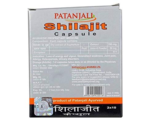 Buy Patanjali Vadmans Shilajeet 100 Capsules 5x20 Online At Low Prices In India Amazon In