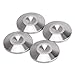 Facmogu 4PCS Stainless Steel Speaker Spike Pad Kits, Speaker Isolation Spikes Stands & Base Pad Feet Mats, Shock Floor Protector Bases for Turntable Subwoofer Loudspeaker Amplifier CD DVD Player